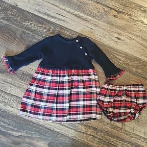 Plaid Dress with Matching Bloomers